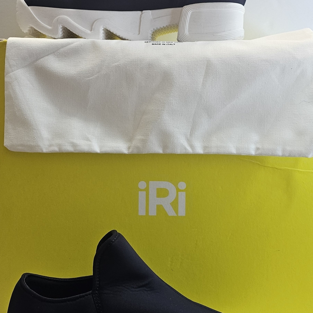 iRi WES I Low Top Black & White NYC Designer Streetwear Womens 6.5/37 NW - Picture 3 of 6
